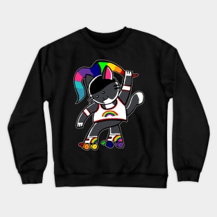 Pride Roller cat Crewneck Sweatshirt